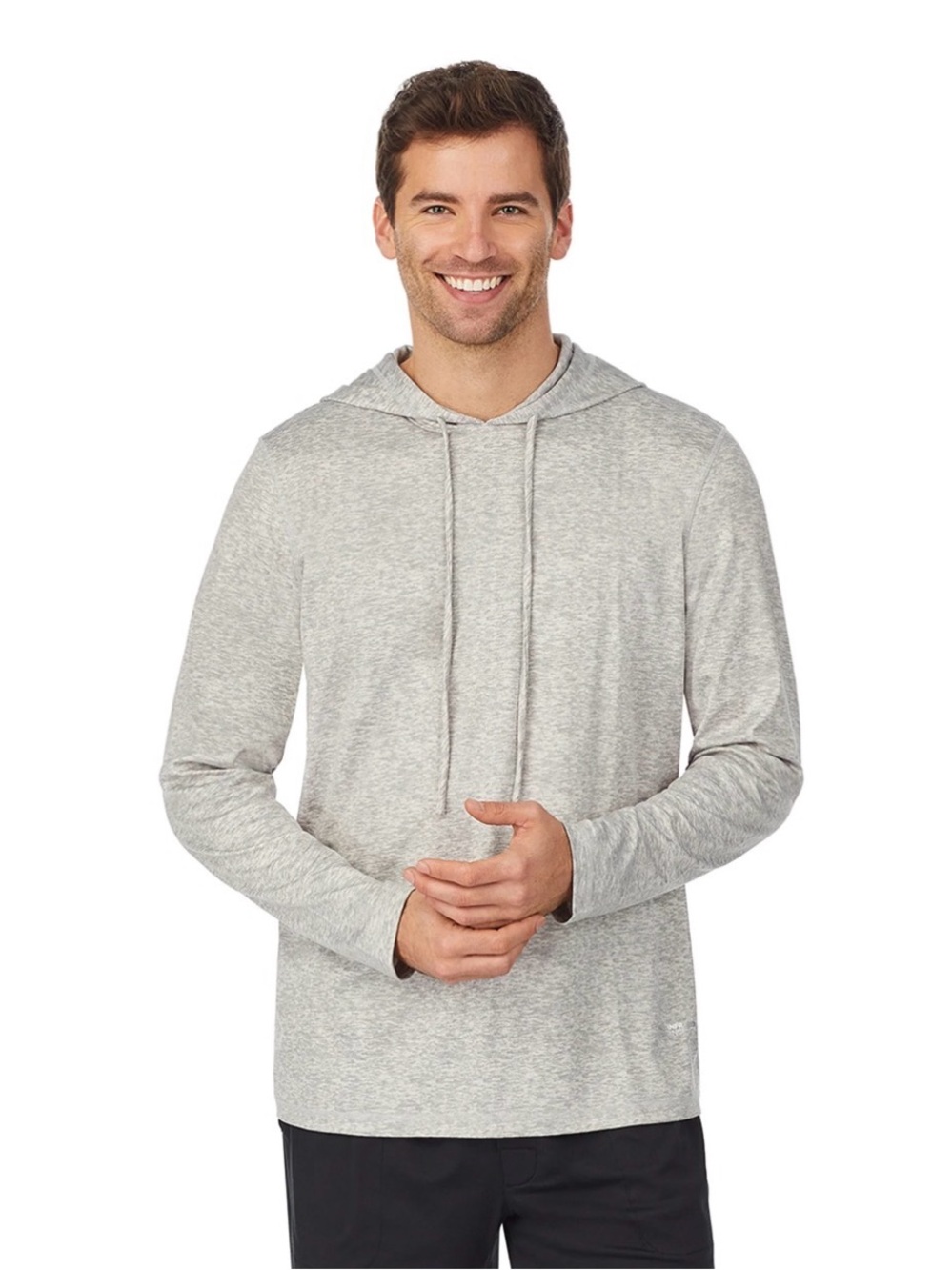 Cuddl Duds Sweatshirt Far-Infrared Enhance Sleep Hoodie Gray Lightweight Men XL